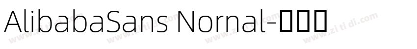 AlibabaSans Nornal字体转换